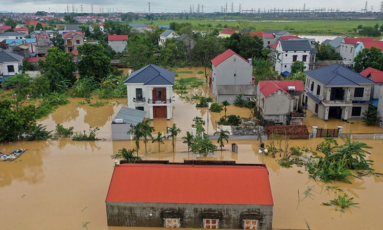 Over 150 People are Killed by Typhoon Yagi as the Red River Floods Hanoi, Vietnam