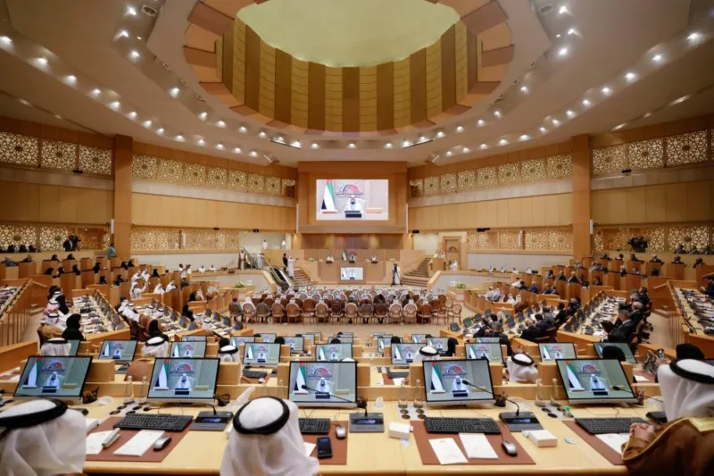 The Second Regular session of the FNC’s 18th Legislative Chapter is Opened by Sheikh Mohammed