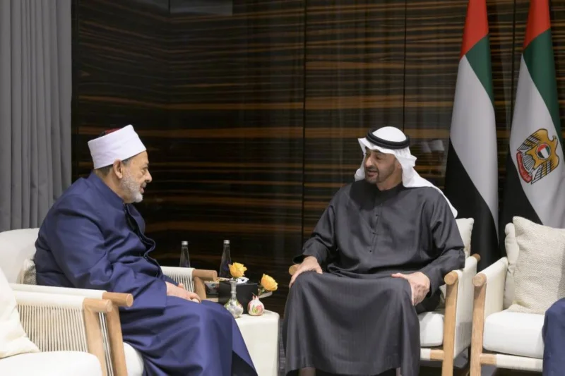 Sheikh Mohamed praises Religious leaders’ Vital Role in the Fight against Climate Change while Meeting with the Grand Imam of Al Azhar
