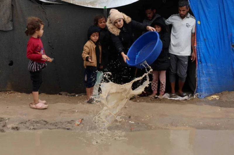 Extreme Cold Affects nearly a Million Homeless Gazans.