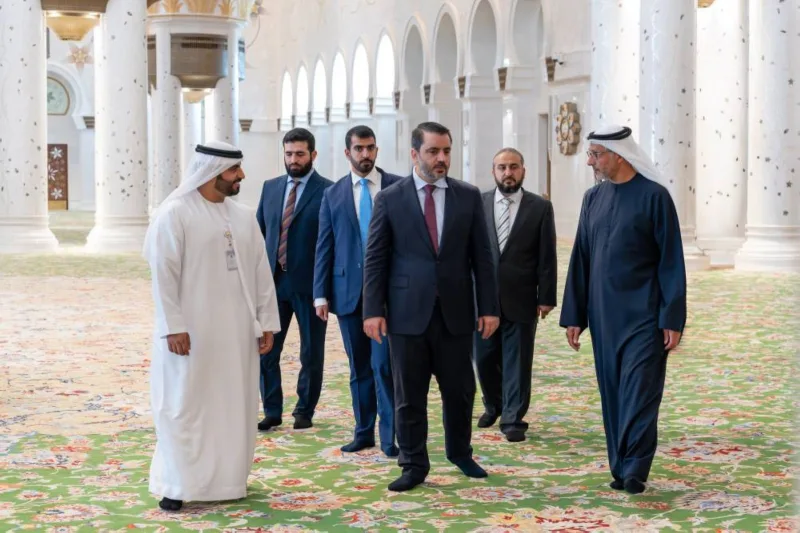 The Syrian foreign Minister Travels to Abu Dhabi to see the Sheikh Zayed Grand Mosque