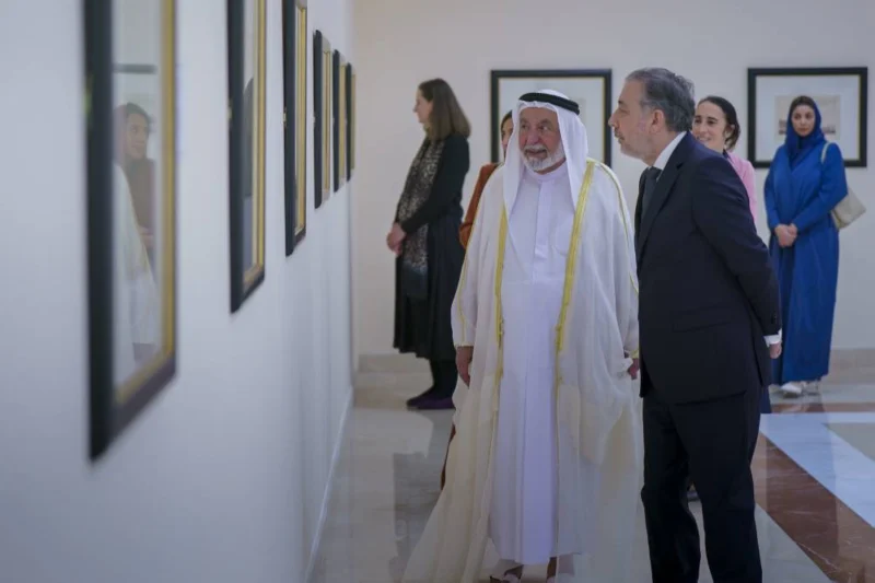 Sheikh Sultan Visits the President of the National Library of France in Sharjah