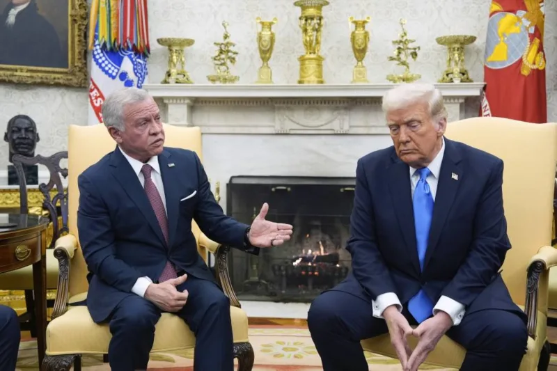 Trump Repeats his Gaza Takeover Plan while Hosting Jordan’s King