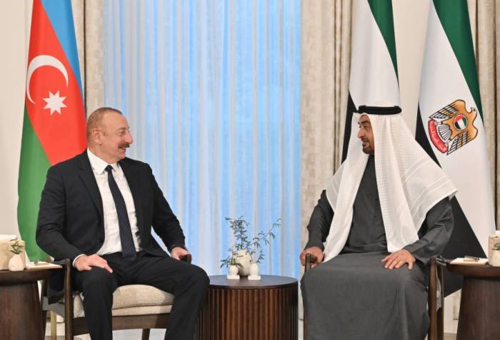 UAE and Azerbaijan’s Presidents Emphasise Working Together to Advance Regional and International Peace