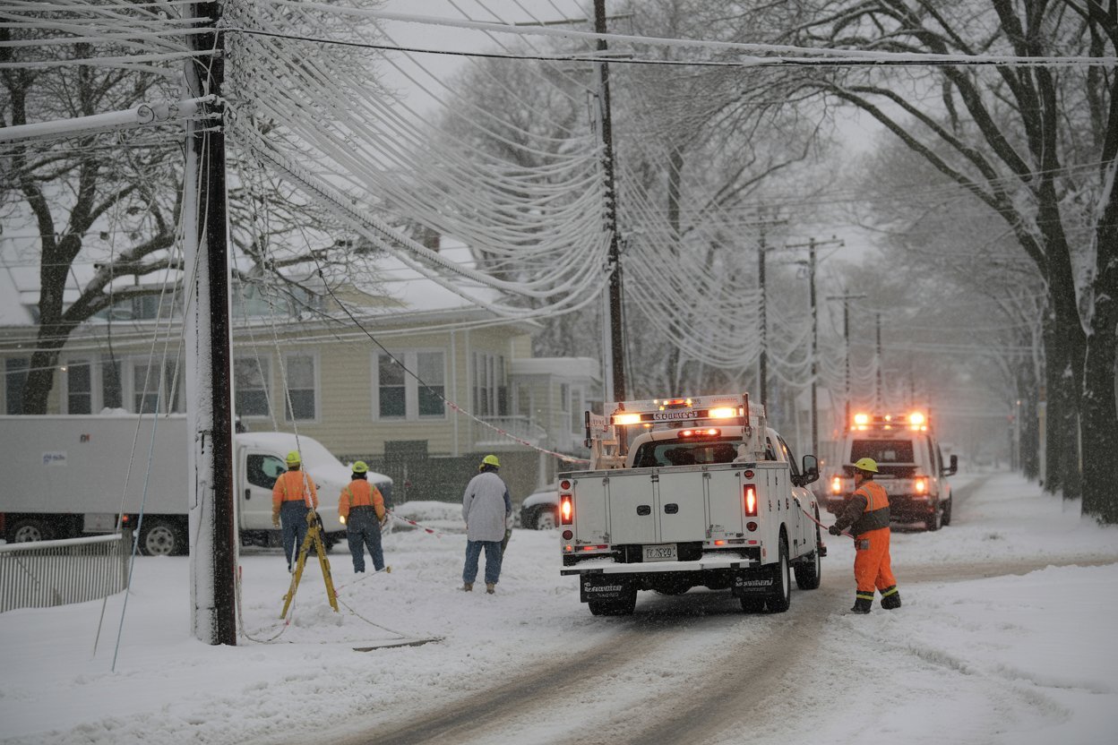 Power Cuts and Transport Chaos are Caused by Snowstorms in Northern Europe