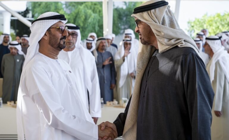 The President of the UAE Meets With Those who are Taking Part in the First UAE Second-Tier Leadership Executive Programme in China