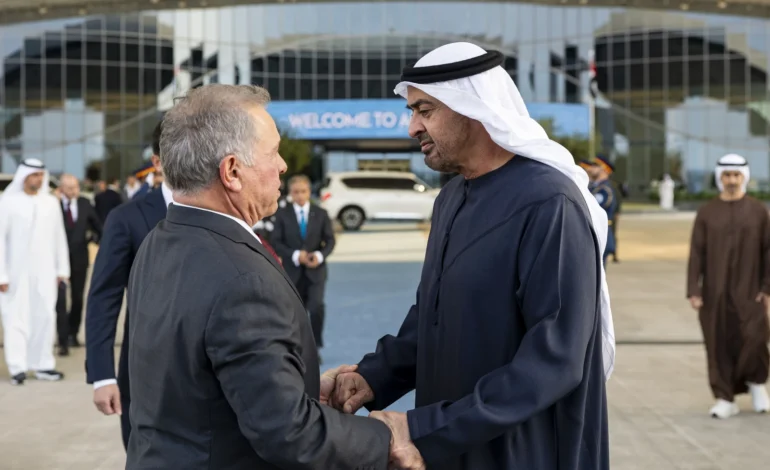 Jordan King, President Of the UAE, Talks on Regional Developments