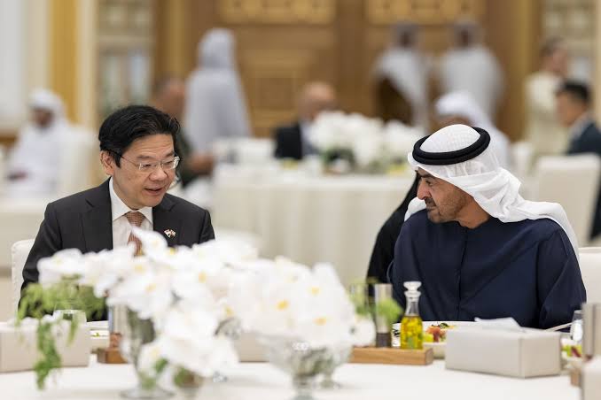 UAE President, Singapore PM Discuss Promoting Bilateral Cooperation